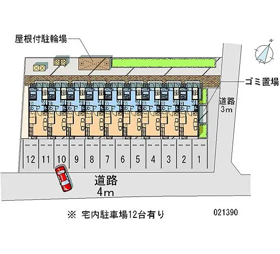 ★手数料０円★鳥取市湖山町北　月極駐車場（LP）